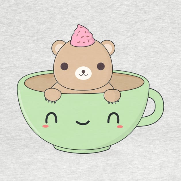 Cute Brown Bear Coffee Mug T-Shirt by happinessinatee